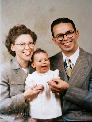 Mildred, Anita and Dave Dansker